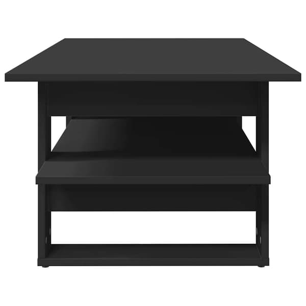 vidaXL sofabord, sort, 102x55x42 cm, træbaseret materiale