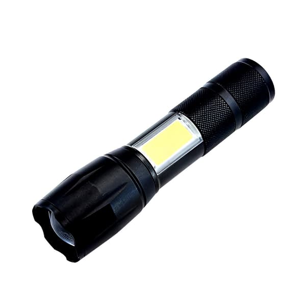 Ladattava LED-taskulamppu COB-sivuvalolla ja 3 tilalla