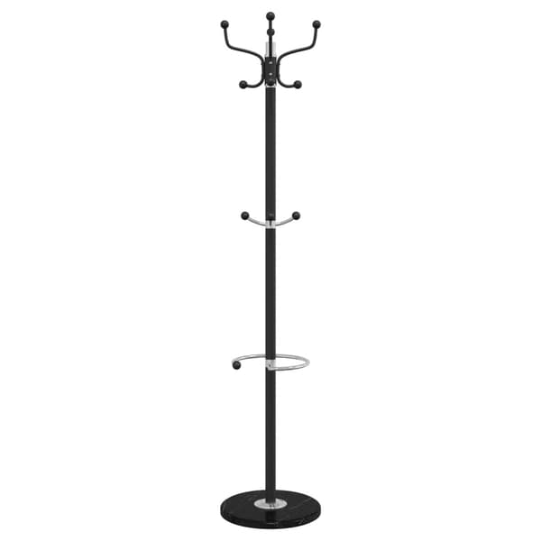 vidaXL stående knagerække sort 180 cm malet jern