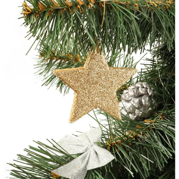 Guldglimmerstjerne - Julekugle på vedhæng