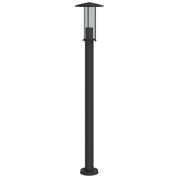 vidaXL havelampe sort 100 cm rustfrit stål
