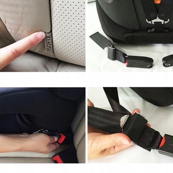universalbilssäkerhetsbälte för isofix-fäste