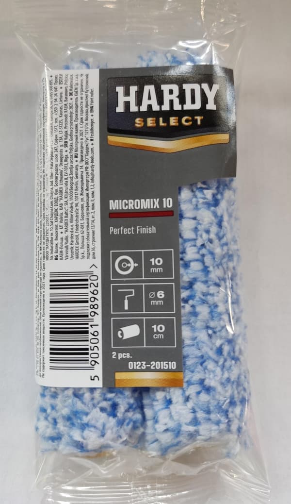 MicroMix malerrulle 10 cm (10 mm fleece) 2 stk.