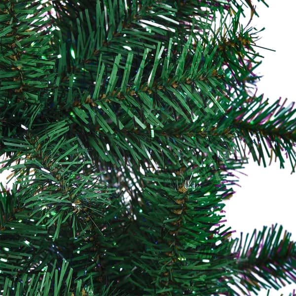 vidaXL kunstigt juletræ med iriserende spidser, grønt, 150 cm