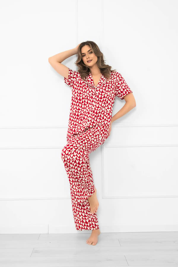 Dampyjamas, kortärmade, långbyxor, Ksenia M