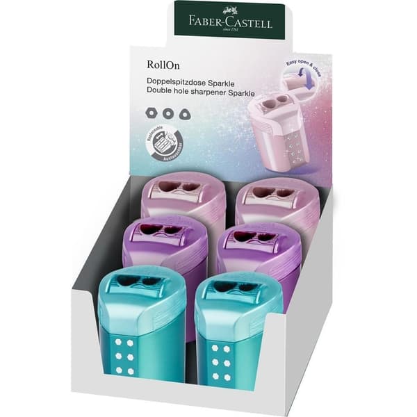 FABER CASTELL Roll-On Sparkle Dubbelpennvässare