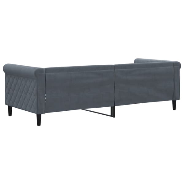 vidaXL Bäddsoffa mörkgrå 80x200 cm sammet