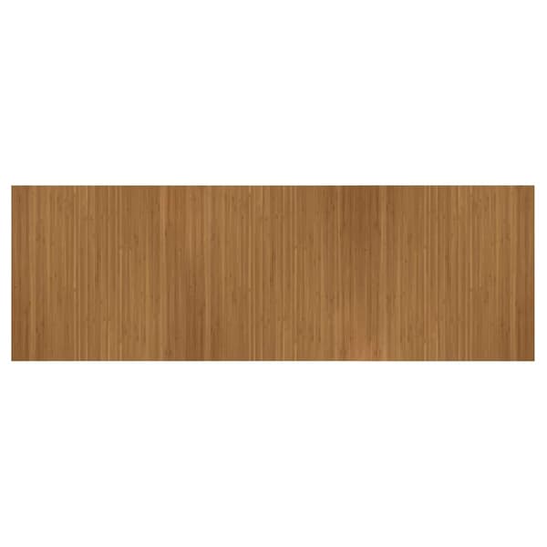 vidaXL Rektangulär matta, brun, 100x300 cm, bambu