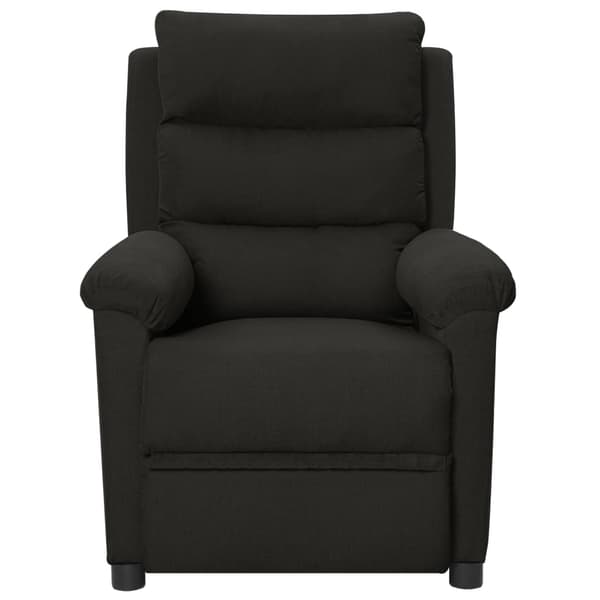 vidaXL elektrisk massagestol, sort, stof
