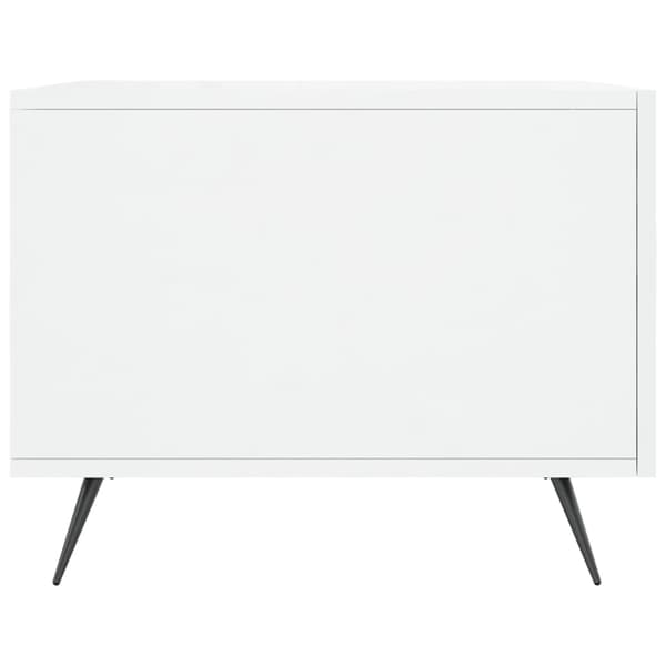 vidaXL Soffbord högglansvitt 50x50x40 cm