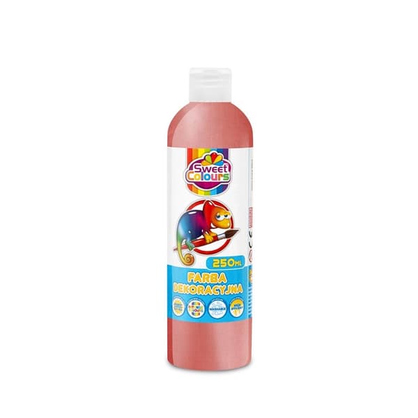 Dekorativ maling metallisk rød 250ml