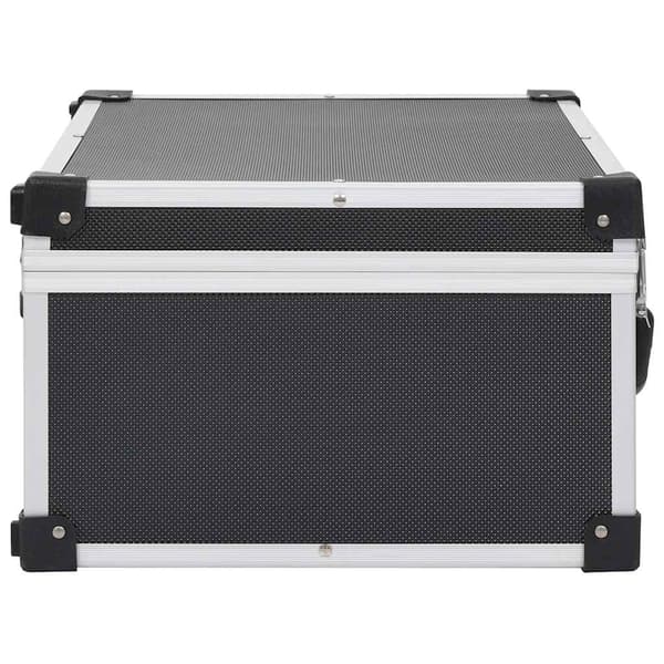 vidaXL 60-disks CD-etui, aluminium, ABS, sort