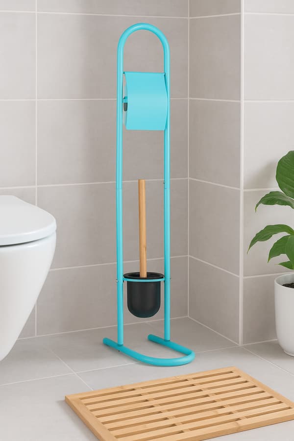 Toiletpapirholder med børste n