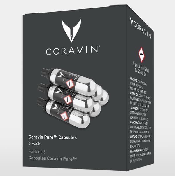Argonkapsler til Coravin Pure vinpåfyldningssystem 6 varer (410006)