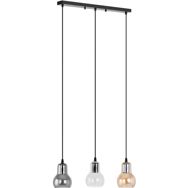 Moderne E27 loftlampe med 3 lyskilder - glasklokker