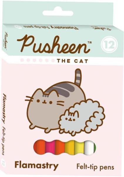 Pusheen 12-farvede tuscher