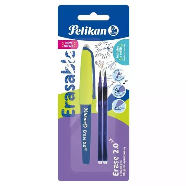 Erase 2.0 viskelærpen blå