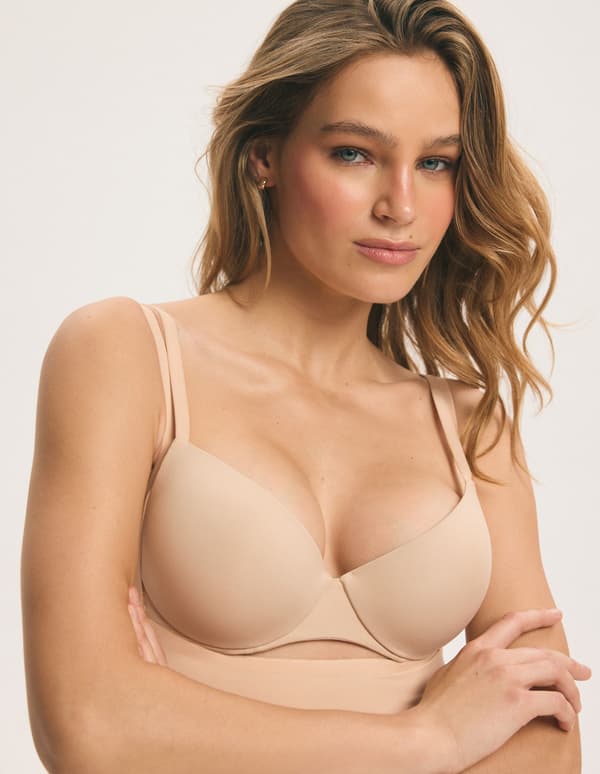Esotiq STRETCHY shaping trusser med stropper | beige M