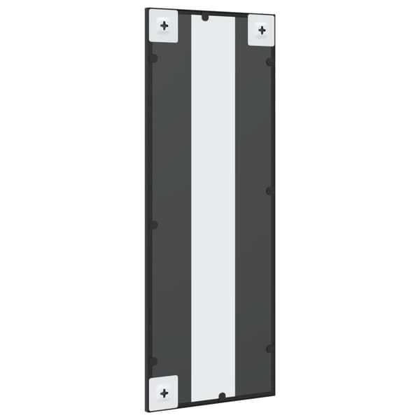 vidaXL Väggspegel, svart, 30x80 cm, rektangulär, järn