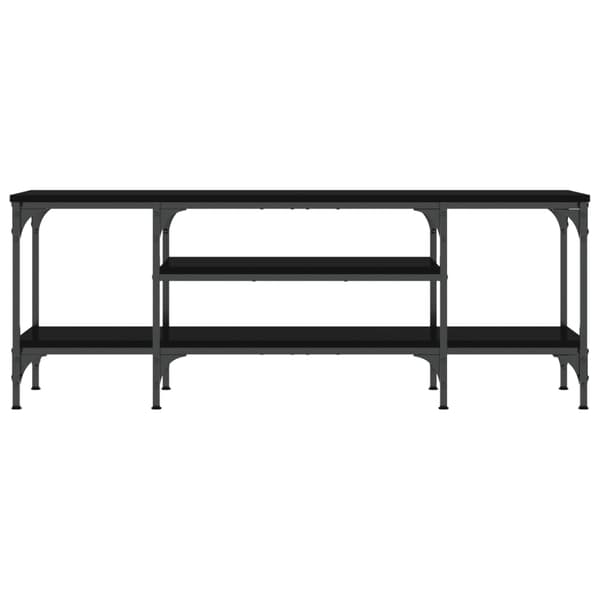 vidaXL TV-bord sort 121x35x45 cm