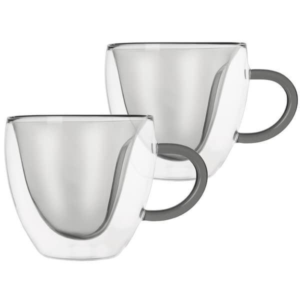 Termoglas med dubbel vägg för kaffe och te DOUBLE 280 ml 2 st