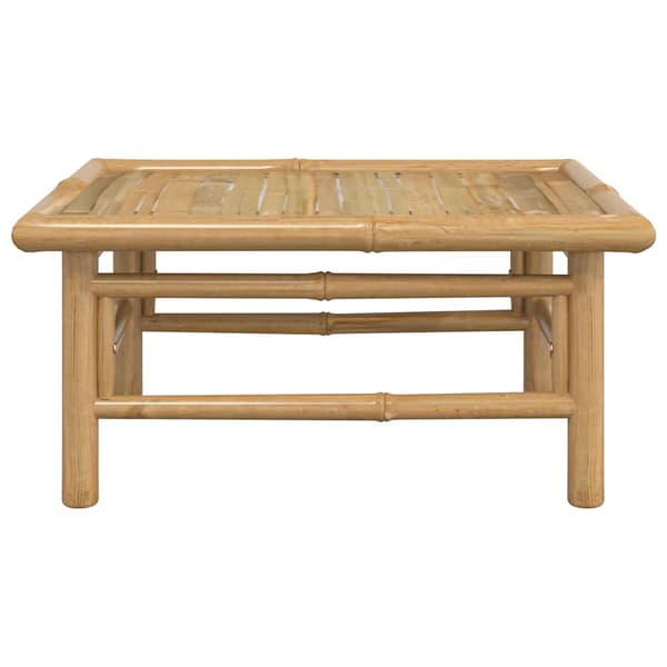 vidaXL Trädgårdsbord, 65x55x30 cm, Bambu
