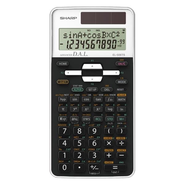 SHARP KALKULATOR SCIENTIFIC 470 FUNKTIONER BOX EL-506TSB-WH