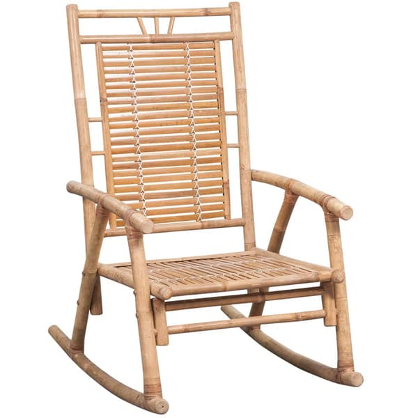 vidaXL Gungstol med kudde, bambu