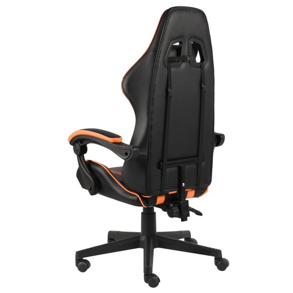 vidaXL gamingstol, sort og orange, kunstlæder