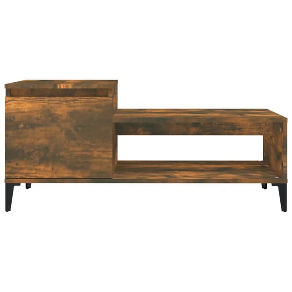 vidaXL sofabord røget eg 100x50x45 cm