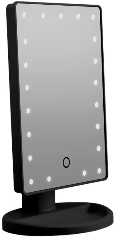 Gillian Jones Makeupspejl med Hjerte LED Lys Touch Funktion Sort