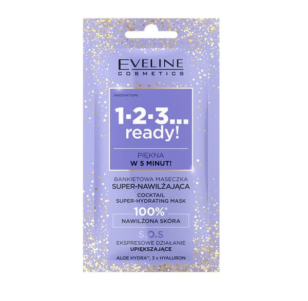 Eveline 1 2 3 Ready återfuktande ansiktsmask