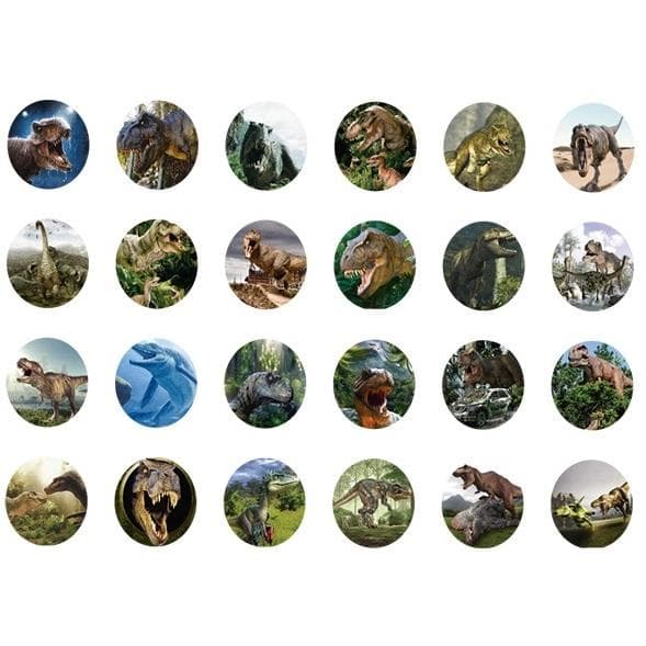 Taskulamppuprojektori 25 diaa dinosaurukset dinosauruseläimet diat punainen
