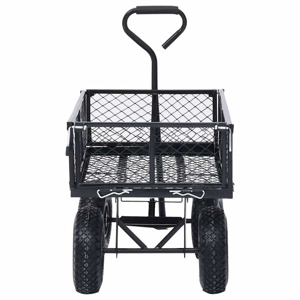 vidaXL Puutarhakärry musta 250 kg
