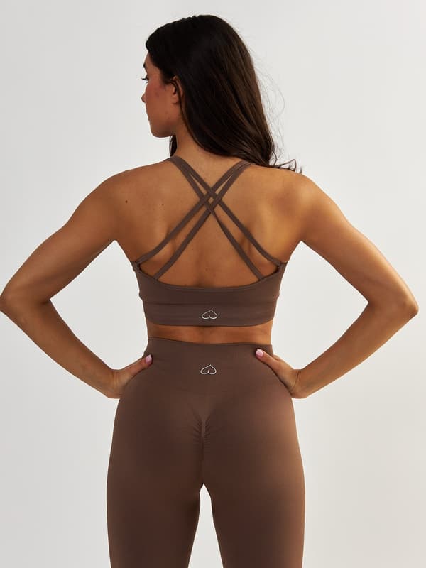 Brun Sport-BH - Gym Queen M