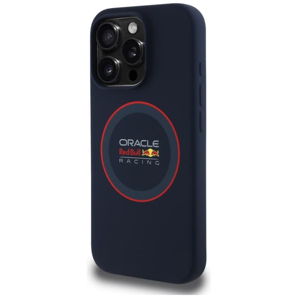 Red Bull Silikone Red Ring MagSafe-etui til iPhone 16 Pro Max, Marineblå