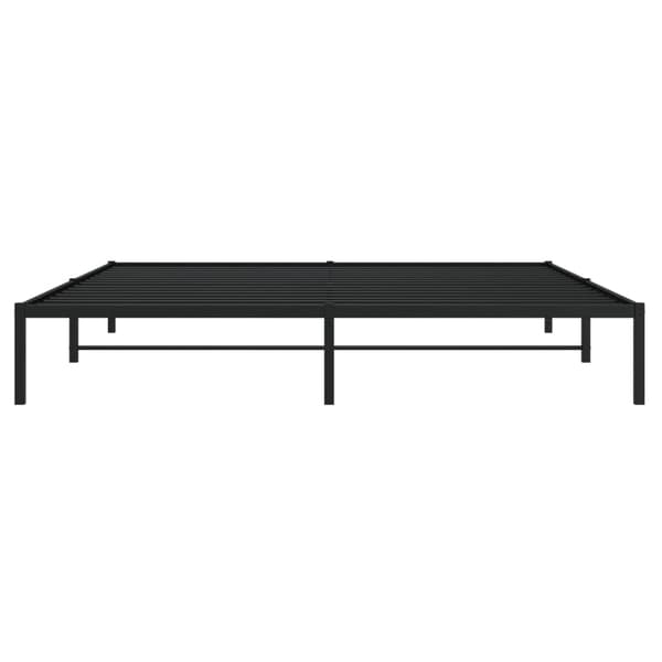 vidaXL metalsengestel sort 200x200 cm