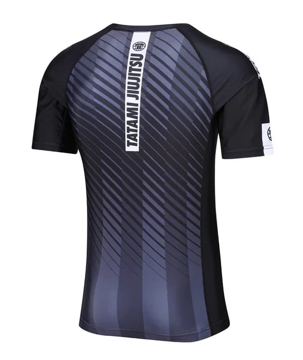 Tatami Rashguard Herre Kortærmet Abstract Sort/Grå S
