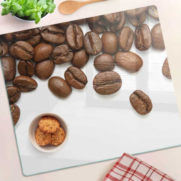 Multifunktionell dekorativ härdad kaffebönsbräda för kök 60x52 cm
