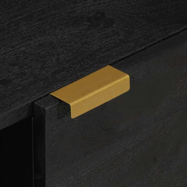 vidaXL sofabord, sort, 100x54x40 cm, træbaseret materiale