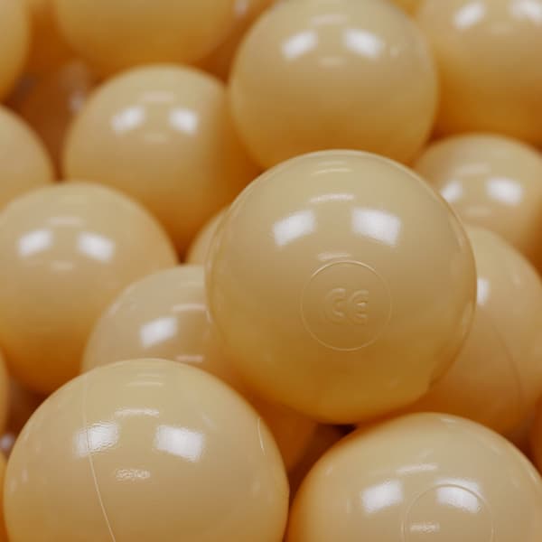 Legetøjskugler ø7cm 50 stk beige