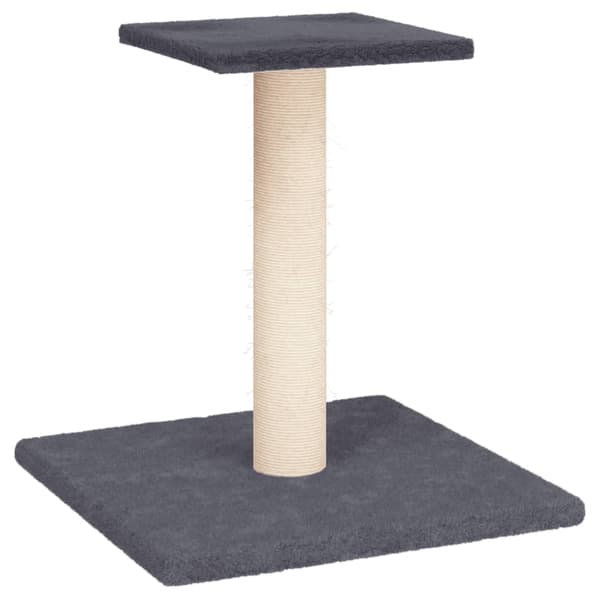 vidaXL kradsetræ til katte med platform, mørkegrå, 38 cm