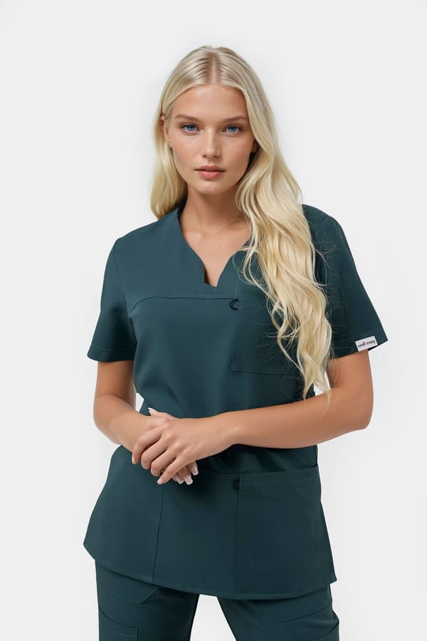 Dame medicinsk bluse Amelia SWEATSHIRT AMELIA HVID S