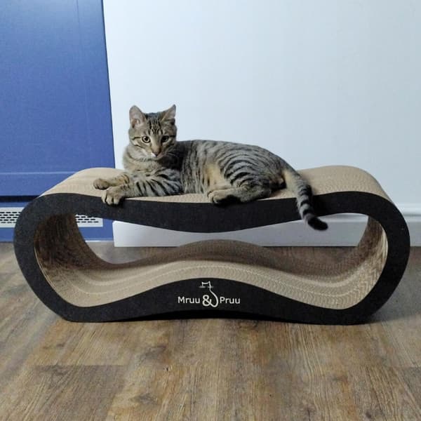 LEON kradsetræ til katte | sort | 78x28x24 cm | MruuPruu
