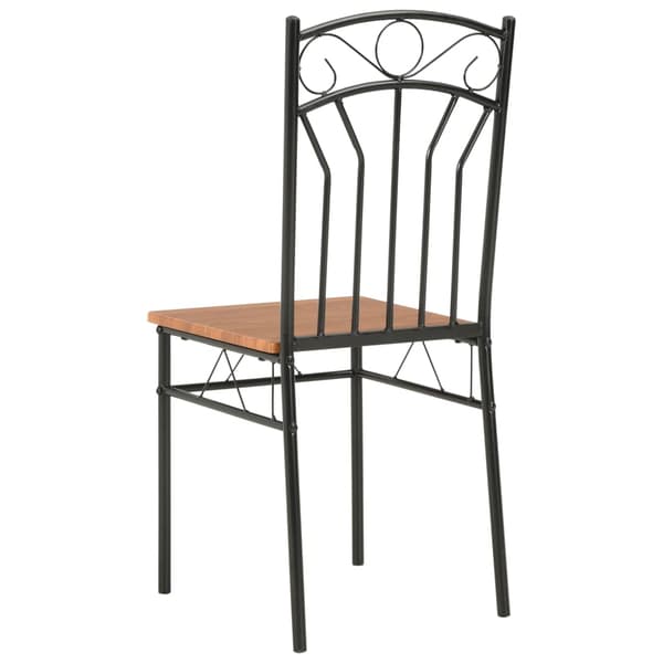 vidaXL spisebordsstole, sæt med 6, brun, MDF