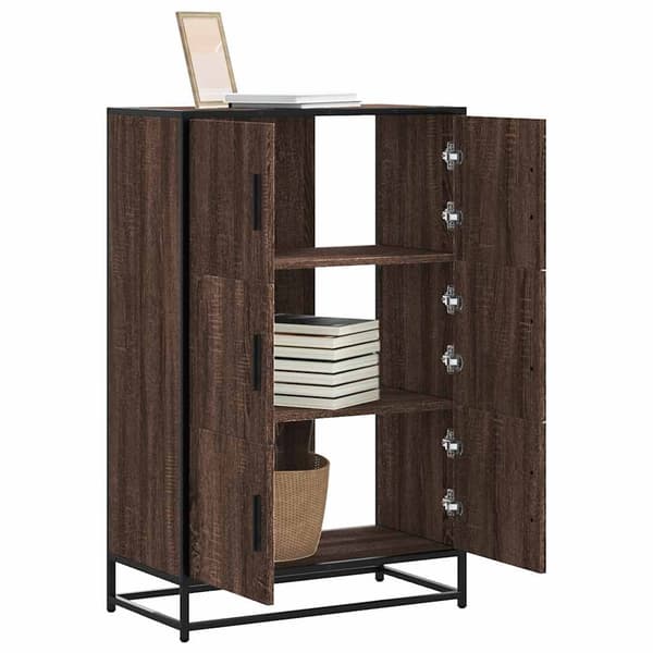 vidaXL højskab brunt egetræ 68x35x106,5 cm