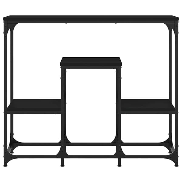 vidaXL konsolbord, sort, 89,5x28x76cm, træbaseret materiale