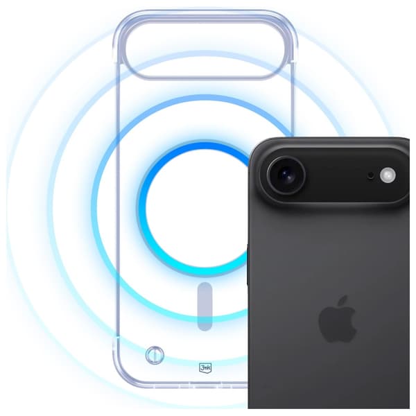 Ultrakevyt 3MK Just20g MagCase iPhone Airille, läpinäkyvä