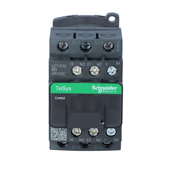 Effektkontaktor TeSys D AC3 12A 3P 1NO 1NC spole 24VDC