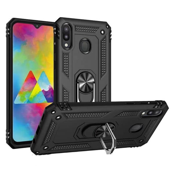 Pansarskal för Samsung Galaxy A20E, Nox Case Ring, svart